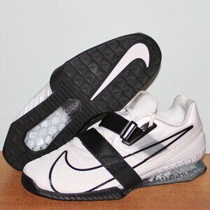 Nike Romaleos 4 Weightlifting Shoes Mens 15 White Black